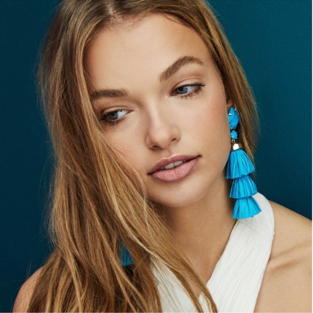 Kendra Scott Denise Turquoise Magnesite Raffia Earrings